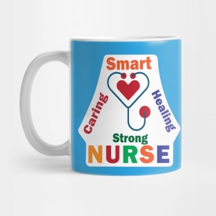 Colorful Stethoscope Heart Desig  Nurse and Nursing students and medical Students Mug